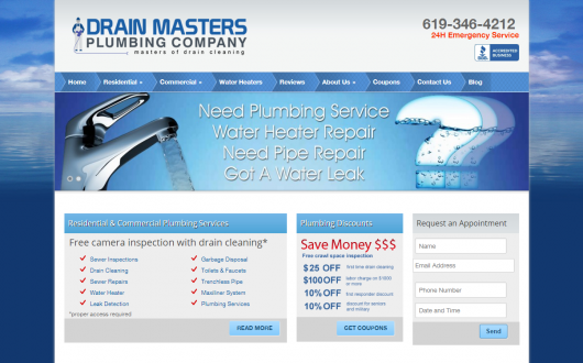 Plumbing Website Design Carlsbad