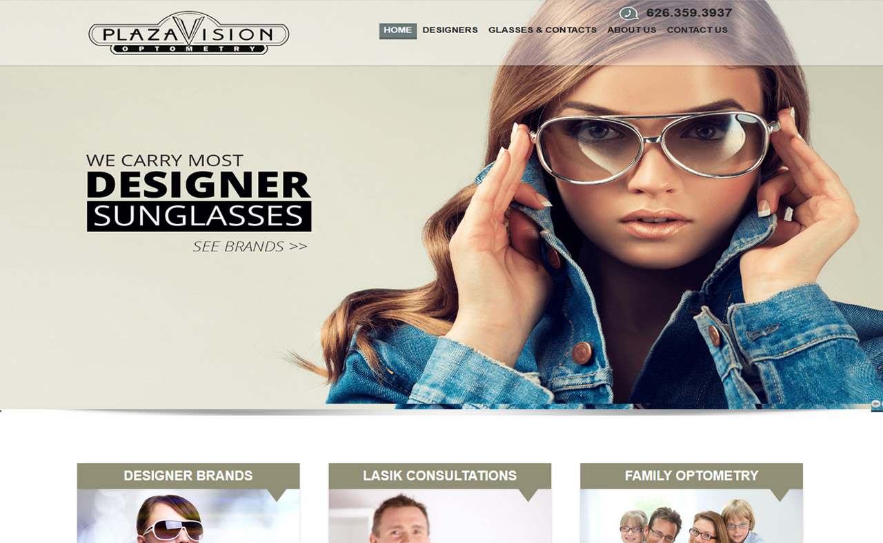 Webdesign for Optometrist