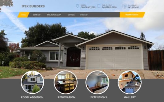 Building Contractor Website Design