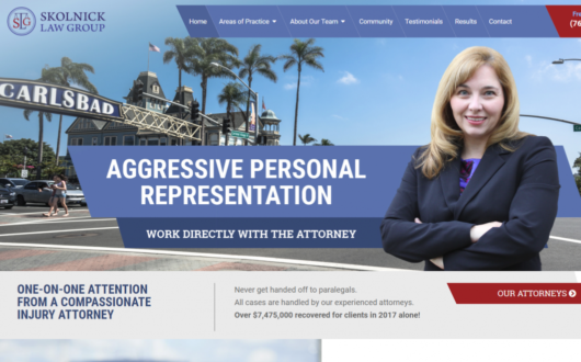 Website and Logo Design for Lawyer in Carlsbad, CA
