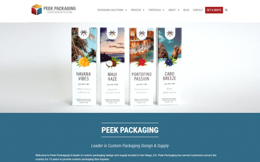Packing Website Design