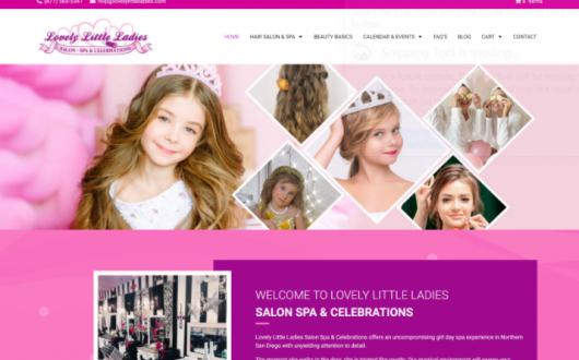 Spa Party & Events Website Design