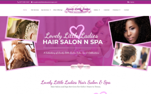 Girls Hair Salon Website