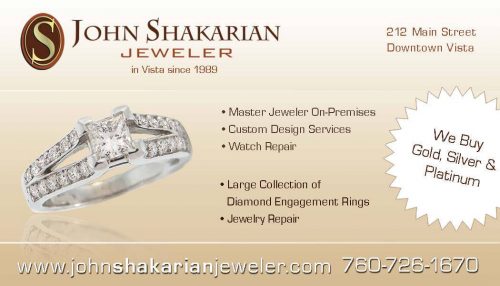 Postcard Ad with jewelry photography 