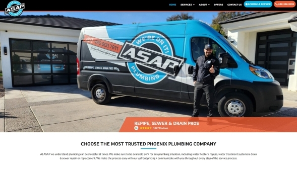 Drain Cleaning, Repipe and Plumbing Websites