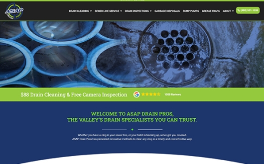 Plumber Drain Cleaning Website