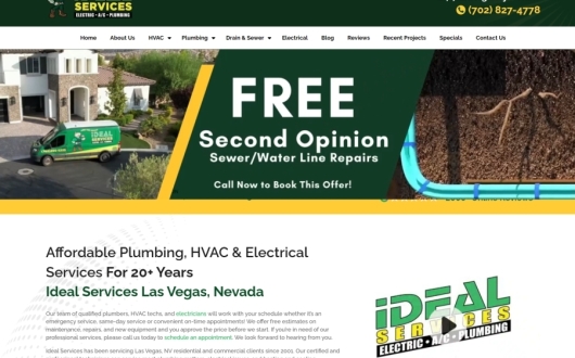 Plumbing and Hvac Website