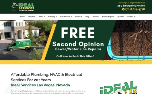 Plumbing and Hvac Website