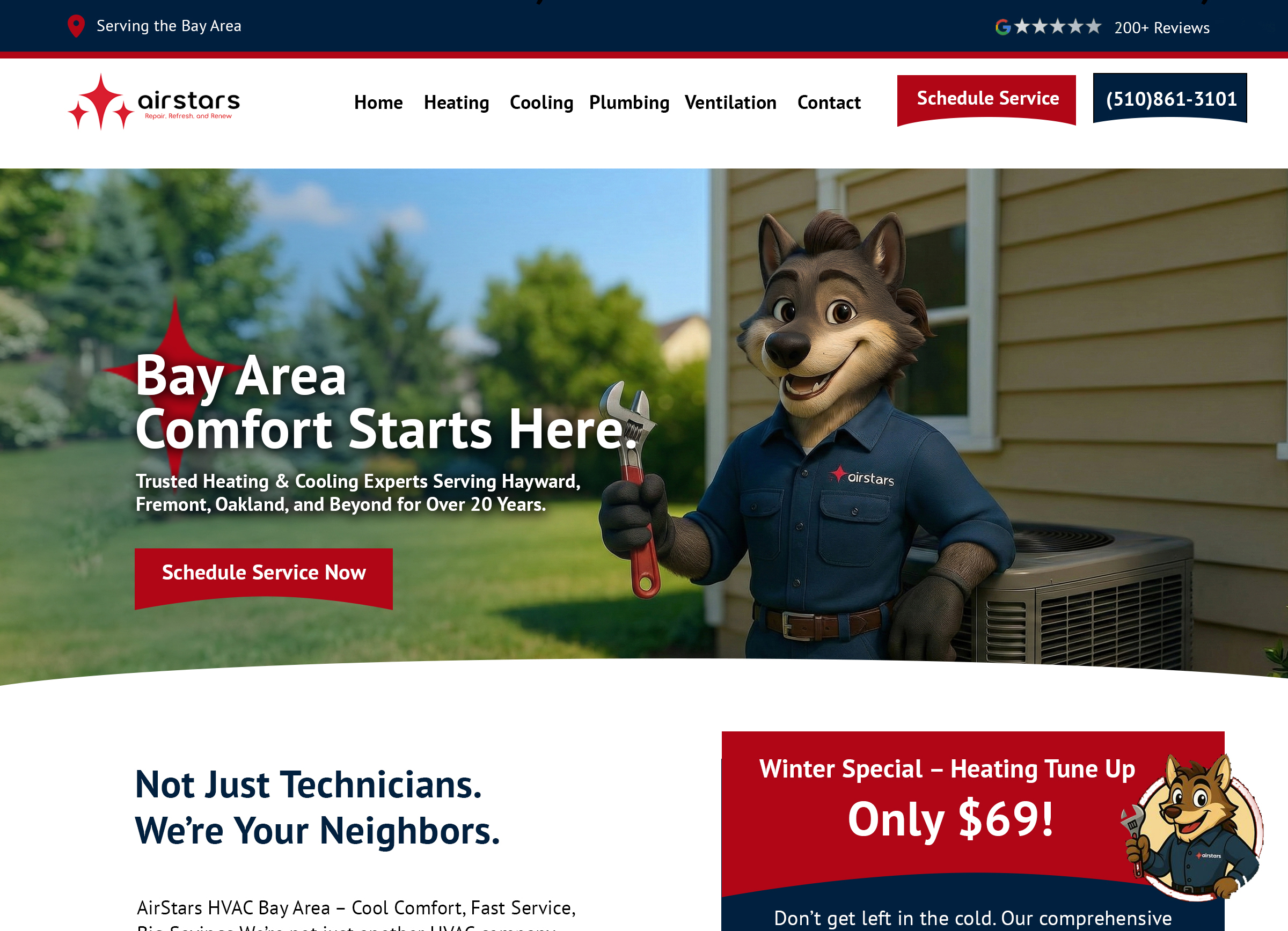 HVAC Company Website