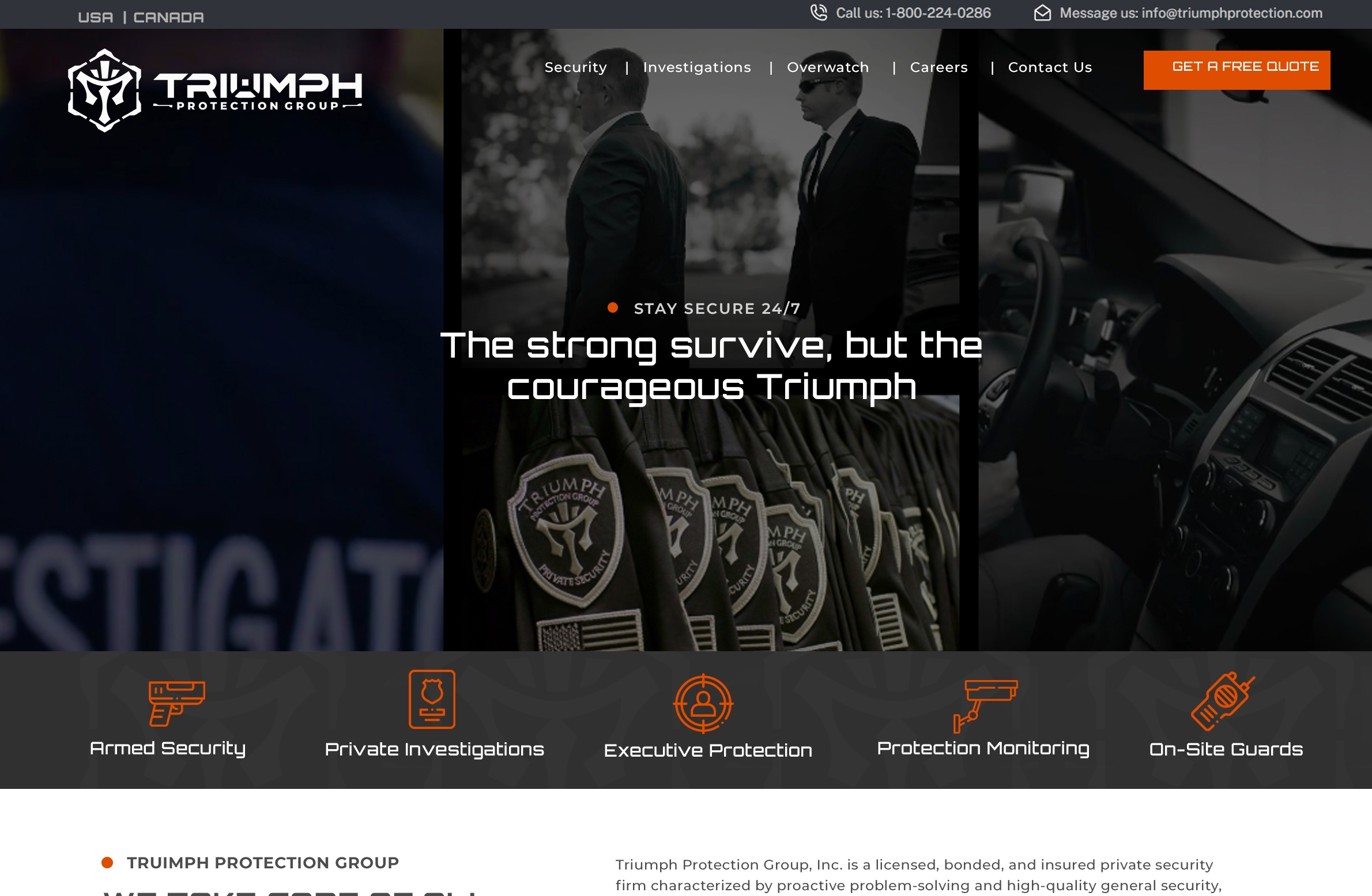 Security Company Website Design
